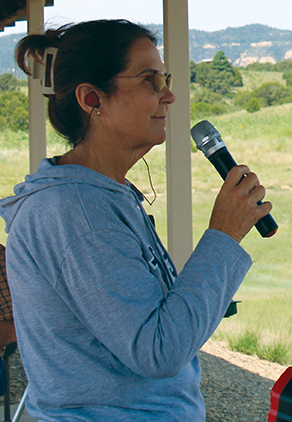 Connie Miller, our dedicated match relay caller.